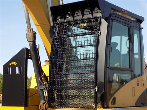 mini excavator cab guard|forestry guarding for excavators.